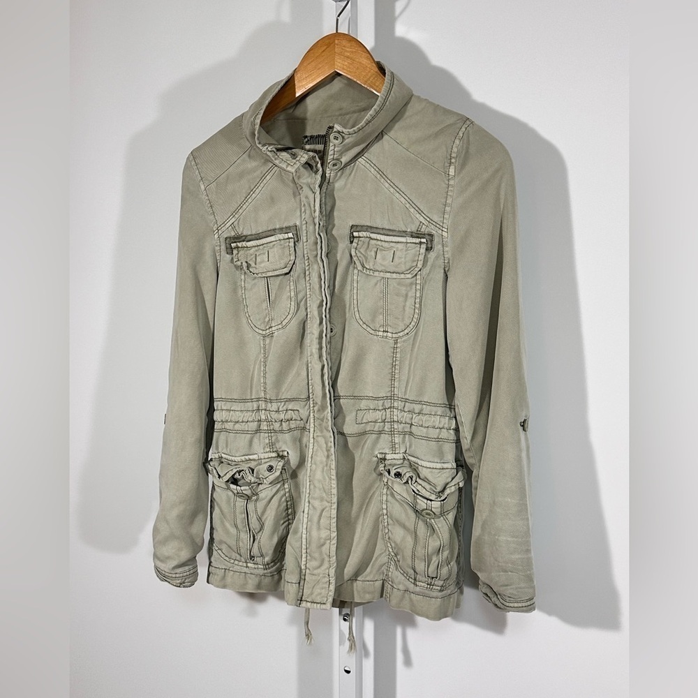 Marrakech for Free People Utility Military Jacket Sage Green Field Jacket XS